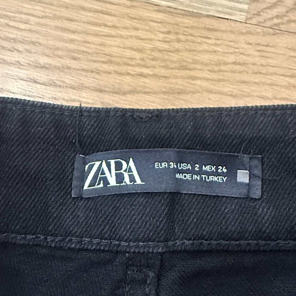 Zara High Waist Wide Leg Jeans - Picture 6 of 7